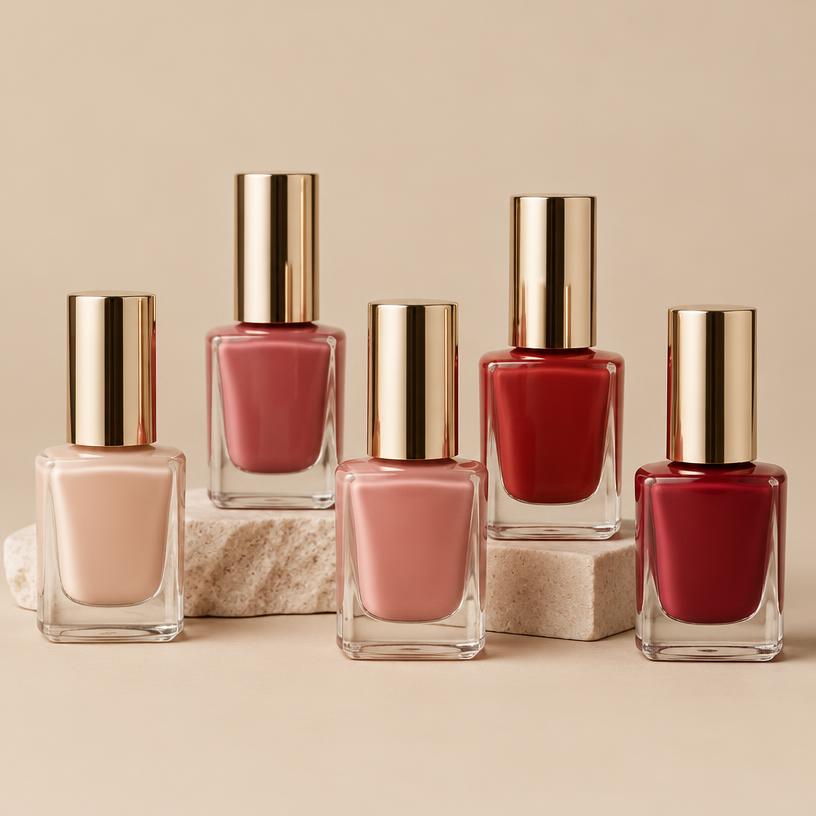 Coleção Esmaltes Nude & Rosé (5 un)
